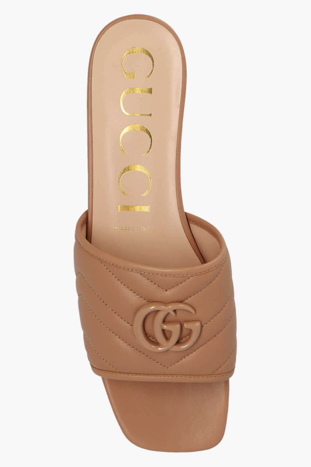 Gucci outlet quilted slides